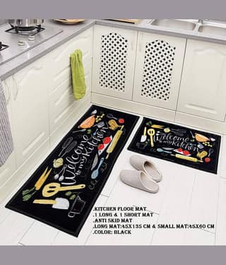 Aazeem Multi Runner Set of 2 Polyester Abstract Other Sizes Ft