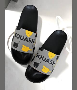 Squash Black Men's Slide Flip Flop