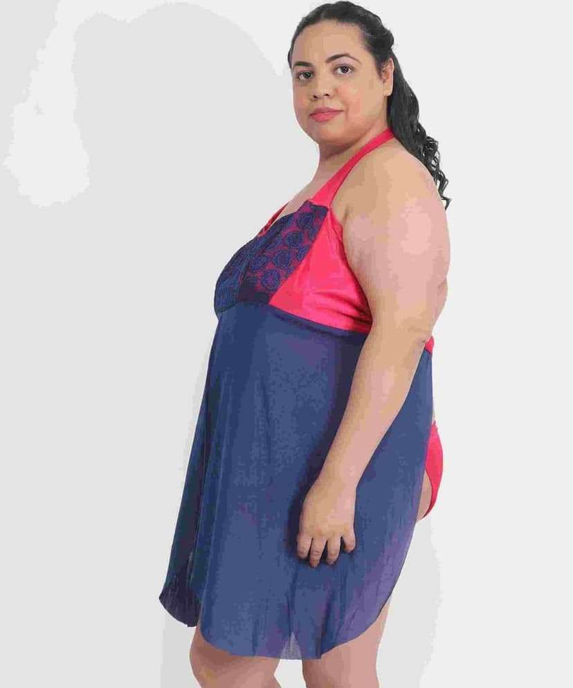 Plus Size Sexy Babydoll Bikini Dress with Panty for Honeymoon BB33C view 2