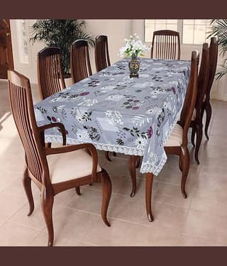 Revexo Printed PVC 4 Seater Rectangle Table Cover ( 60 x 40 ) cm Pack of 1 Multi