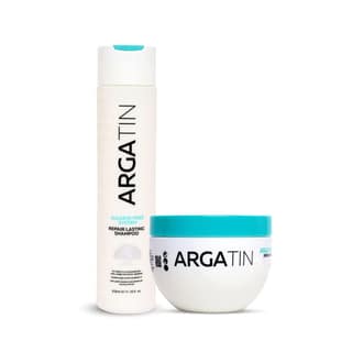 Argatin Keratin Repair Lasting Shampoo and Smooth Hair Mask Sulphate free for Damaged and Frizzy Hair|For All Hair Type Combo pack (Shampoo 330ml + 250 Hair Mask)