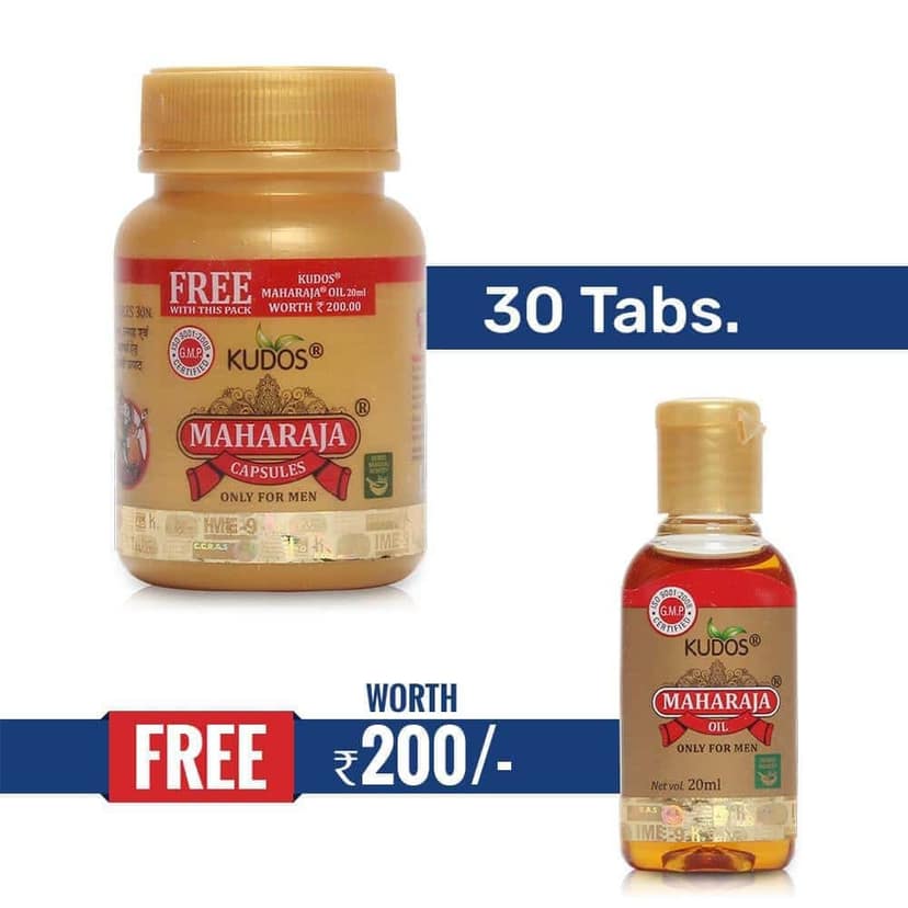Kudos Maharaja Caps| Male Wellness Capsules | (Pack Of 3) view 2