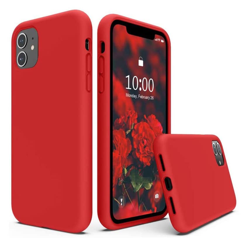 LIRAMARK Liquid Silicone Soft Back Cover Case for Apple iPhone 11