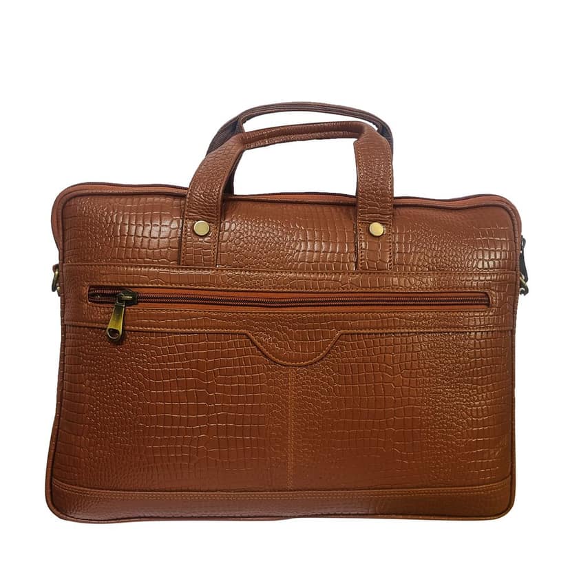 Genuine Leather FHS Laptop Bag For Men & Womens view 2