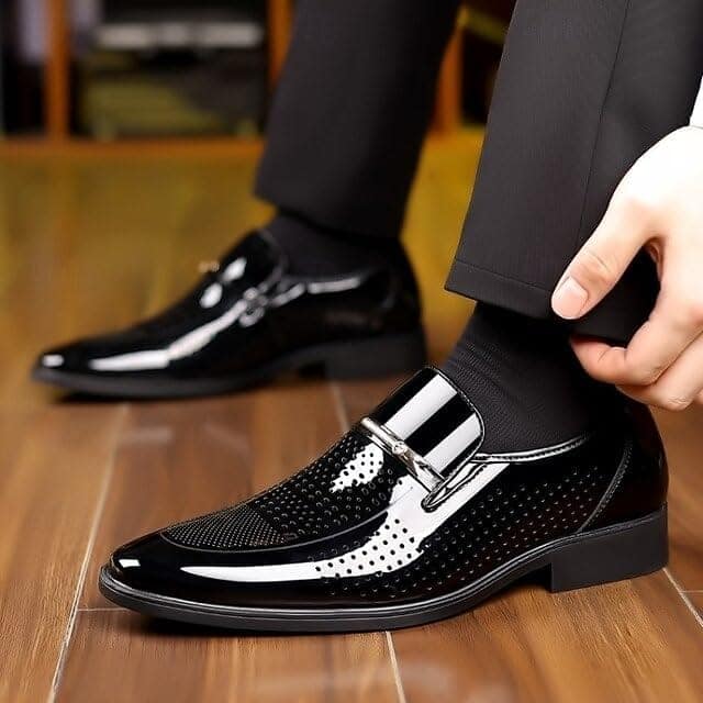 Centrino Mens 9563 Centrino Men Glossy Formal Shoes |Slip-On Design with Cushioned Insole for Comfort view 5