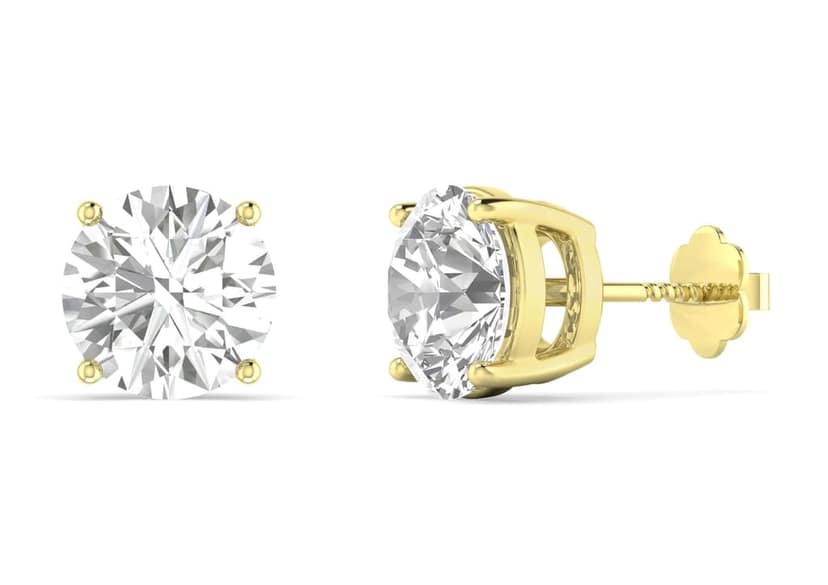Round Solitaire Studs view 9