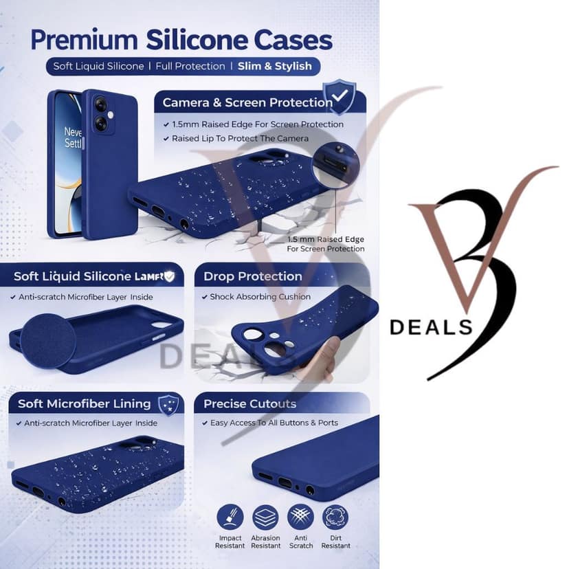 V3Deals Liquid Silicone Case Compatible for OnePlus Nord CE 3 5G | Soft-Touch nord ce3 5g Back Cover | Microfiber Lining oneplus nord ce3 5g Back Cover view 8