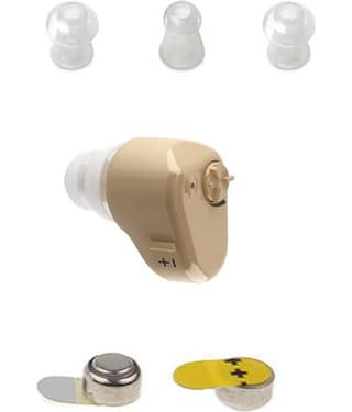 Axon K-80 Deaf Ear Invisible Normal to Moderate Sound Enhancement Amplifier Profound Hearing Loss CIC Hearing Aid (Beige)