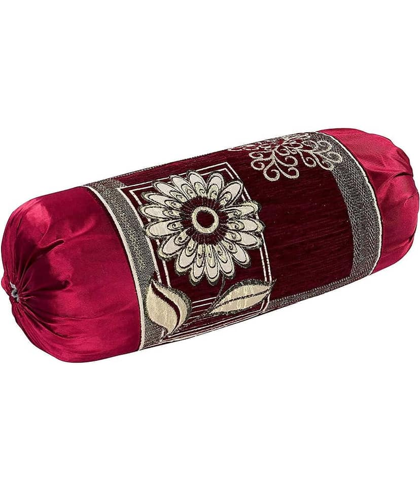 MAHALUXMI COLLECTION Set of 2 Velvet Bolster Covers view 2