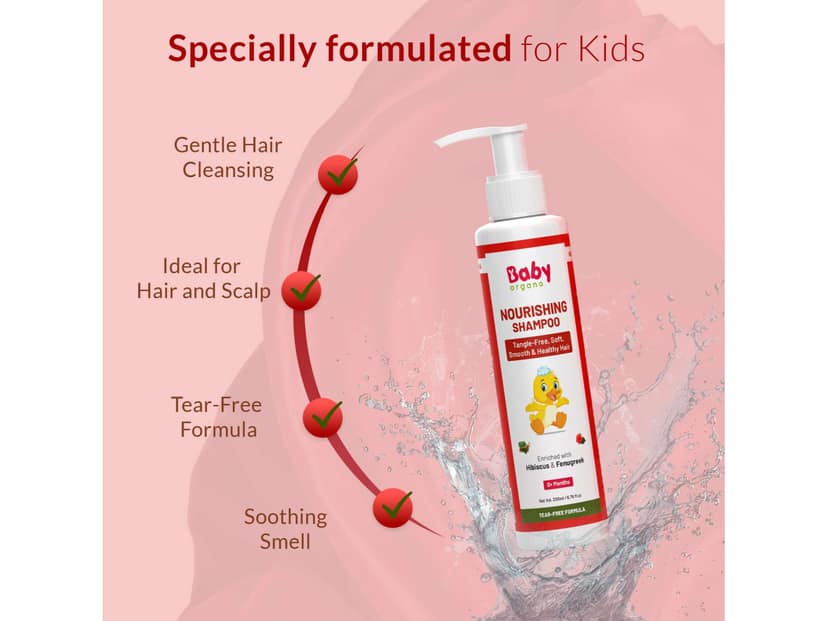 BabyOrgano Tomatino Baby Shampoo - 200ml Pack of 2 view 4