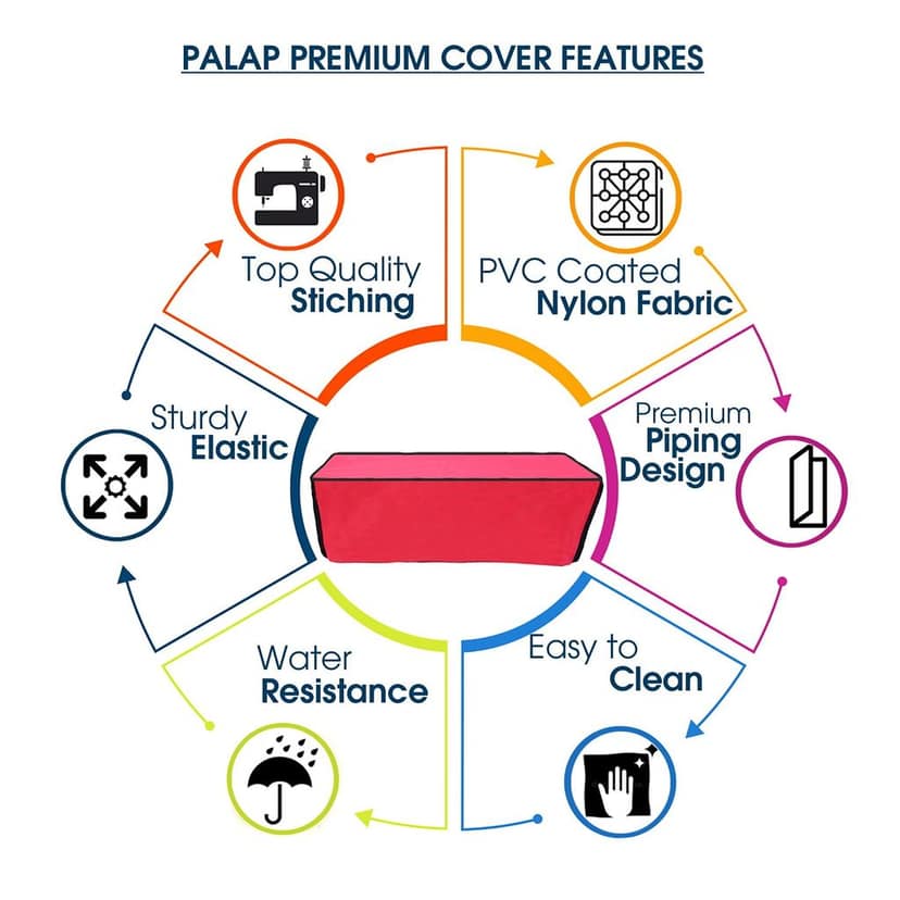 Palap Super Premium Dust Proof Printer Cover for HP 419 All-in-One Ink Tank Wireless -Red view 3