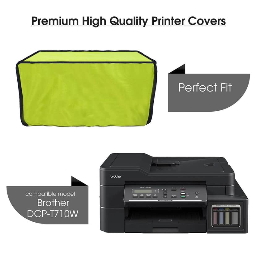 Palap Super Premium Dust Proof Printer Cover for Brother DCP-T710W (Green ; 48.5 x 43 x 24.5 Cms) view 2