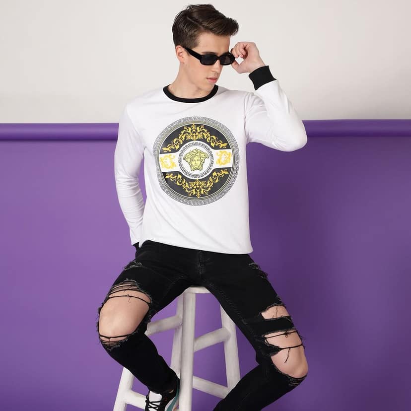 FTX Men Round Neck Printed Full sleeves Tshirt view 5