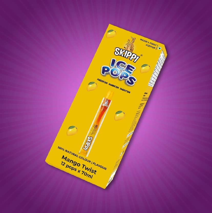 Mango Twist Flavor Skippi Natural Ice Pop, Pack of 12 Ice Pops view 4