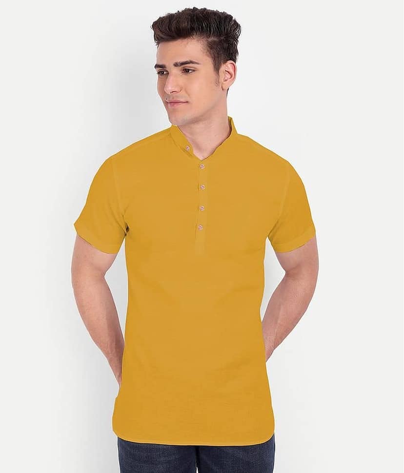 Vida Loca - Peach Cotton Slim Fit Men's Casual Shirt ( Pack of 1 )