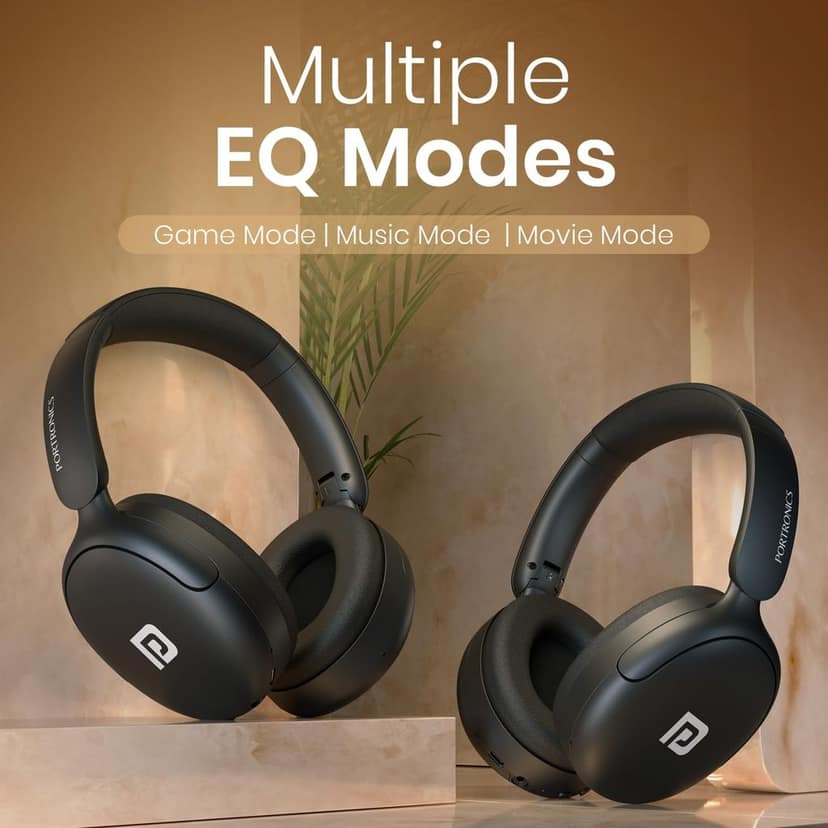Portronics Muffs M5 Over Ear Hybrid ANC Bluetooth Headphone view 2