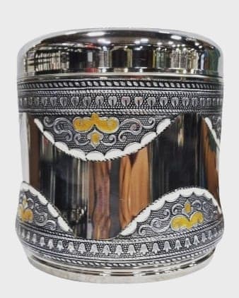Antique Lotus Dabbi Stainless Steel view 3
