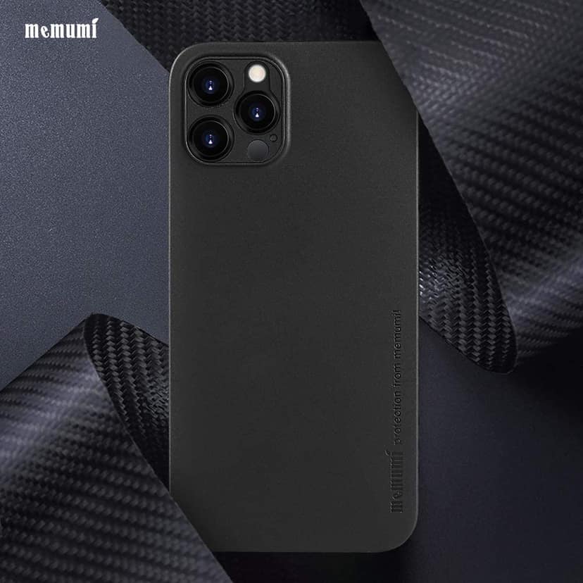 Memumi Slim Series Ultra Thin 0.3mm Back Cover for Apple iPhone 12 Pro - Black (6.1") view 6