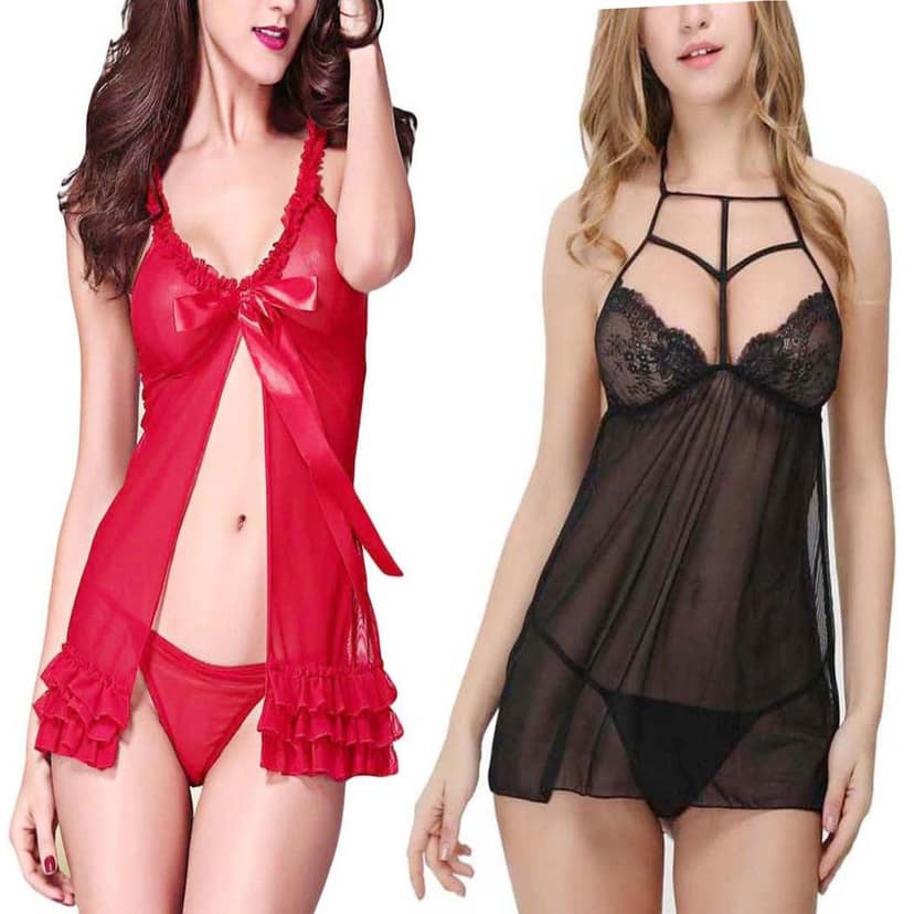 Sleepwear night wear babydoll lingerie view 5