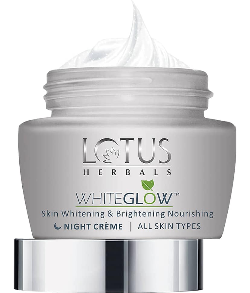 Lotus Herbals Whiteglow Skin Whitening & Brightening Nourishing Night Cream, 40G view 2