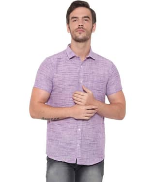 Latest Chikan - Blue Cotton Blend Regular Fit Men's Casual Shirt (Pack of 1)