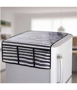 PrettyKrafts Single Plastic Brown Fridge Top Cover