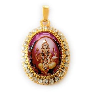 24 ct Gold Plated Ganesh Ji Locket With Golden Chain