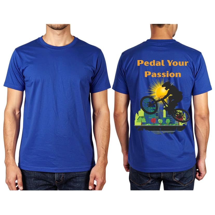 Trishoolin Sports Theme T-Shirt | Design 10390MB | Cotton Regular Fit | Crew Neck / Round Neck Half Sleeve | Pack of 1