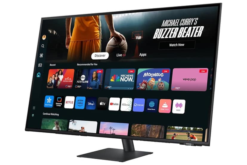 Samsung LS43DM700UWXXL M7 UHD 4K Smart Monitor 3840 x 2160 @60Hz, LOT Hub, Multiple Port, Speaker, Remote, Daisy Chain, WiFi,43" 108cm