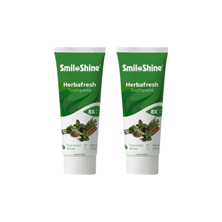 SmiloShine® Pack of 2 Herbafresh Herbal Toothpaste | 8X Herbal Care