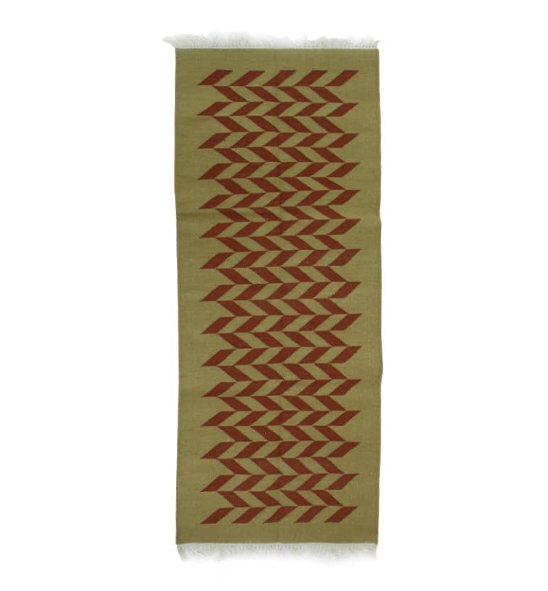 Handcrafted Cotton Woolen Panja Dari 2.5*6 feet view 2