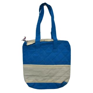 Handcrafted Cotton Navy Blue Jhola Bag