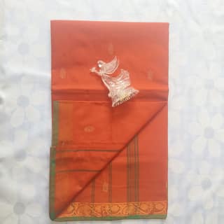 Cotton Saree without Blouse -Mango Design