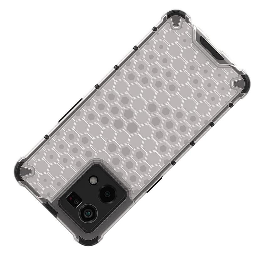 Faircost Hybrid Shockproof Back Cover for Oppo F21 pro 4G Hard Outside Soft Inside- (Polycabonate::Transparent) view 4