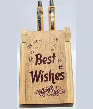 2517Y-YESKART Beautiful Design Wooden Pen Stand watch Desk Accessories Multiple-Use Desktop Storage Organizer // MULTIUSAGE