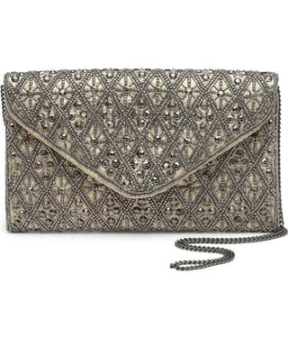 Anekaant Sling Bag Fabric Set of 1 ( Gold )