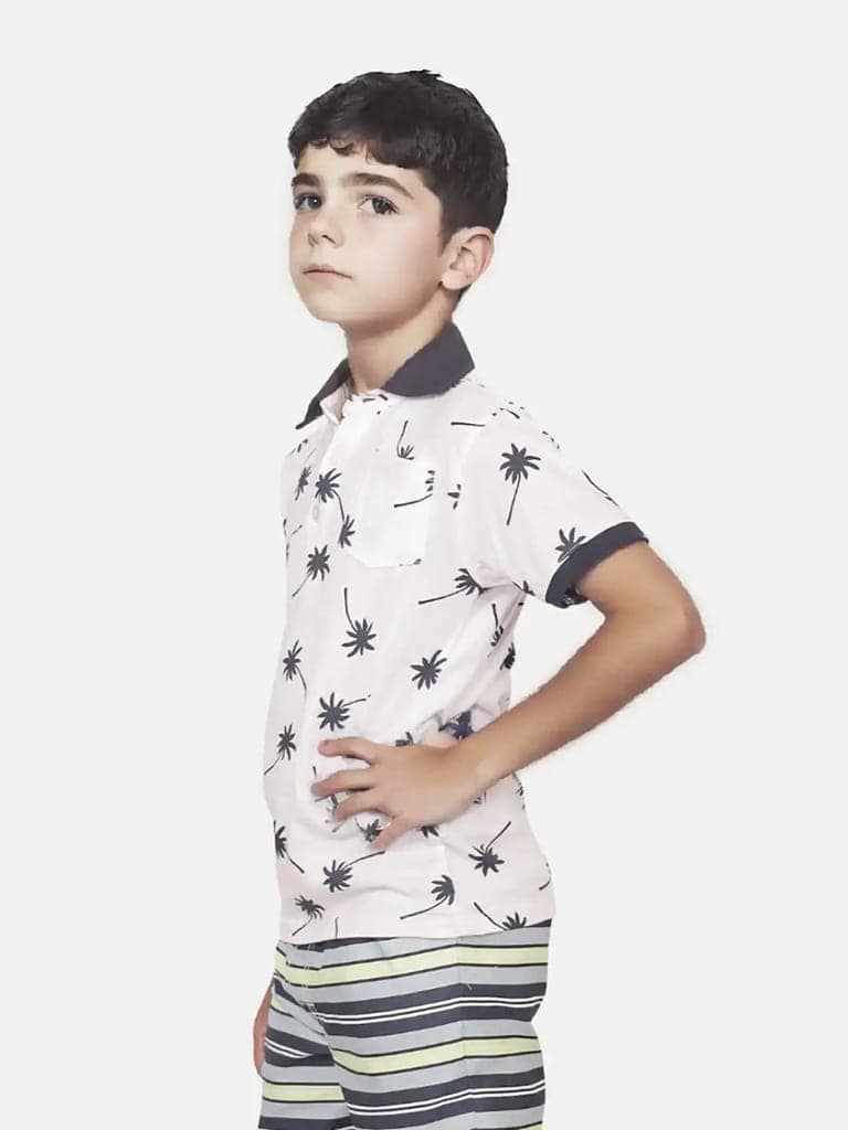 Boys AOP White Tree Tshirt view 2