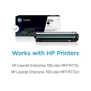 HP 651A Black Original LaserJet Toner Cartridge (CE340A)