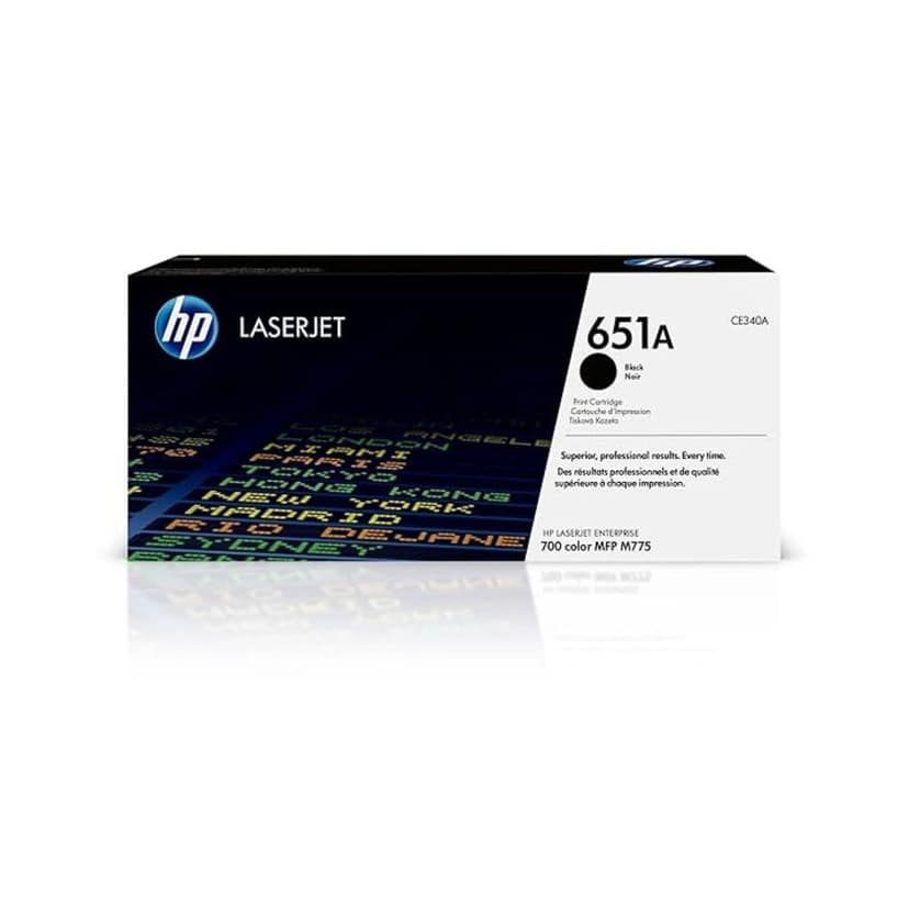 HP 651A Black Original LaserJet Toner Cartridge (CE340A) view 3
