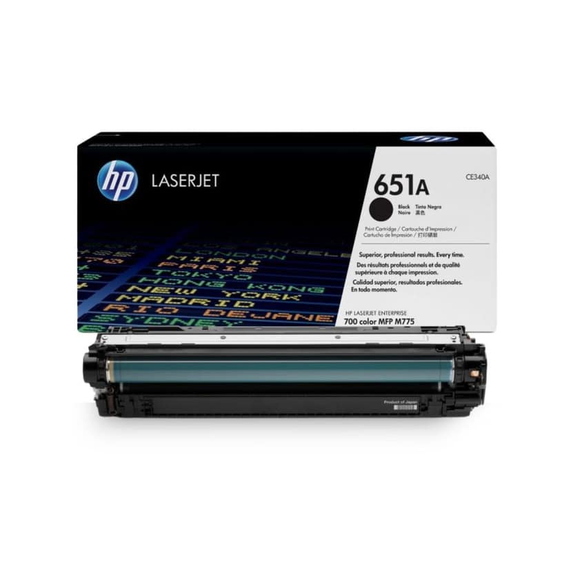 HP 651A Black Original LaserJet Toner Cartridge (CE340A) view 4