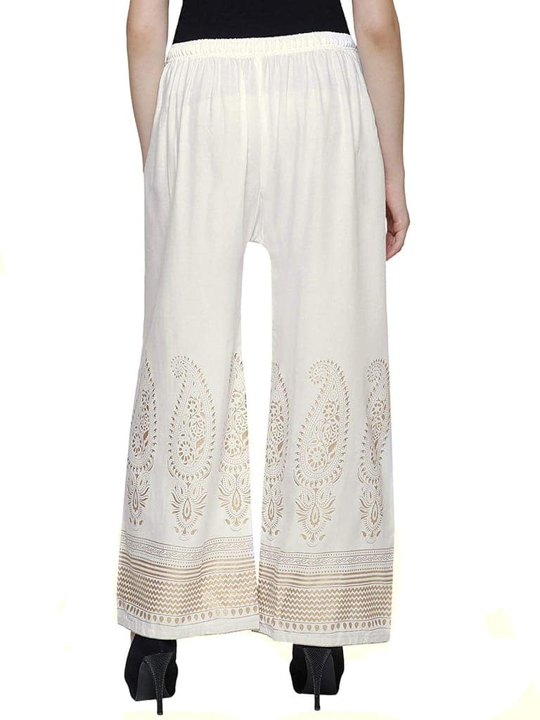 Rayon Printed Palazzo Pants, Combo Pack-3 view 7