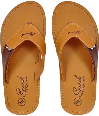Squash - Tan Men's Thong Flip Flop