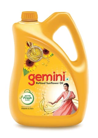 GEMINI REFINED SUNFLOWER OIL 5 LTR JAR