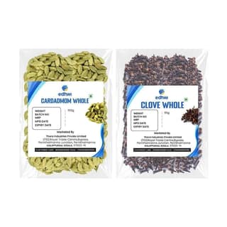 EDHWI Cardamom 100g & Clove 25g Combo | Premium Spices for Cooking, Baking & Flavoring