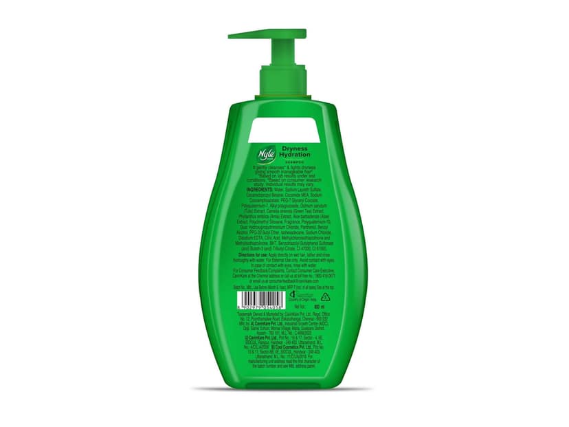 Nyle Naturals Dryness Hydration Shampoo, with Tulsi, Amla and Aloe Vera, pH Balanced and Paraben Free, For Men & Women, 800 ml view 2