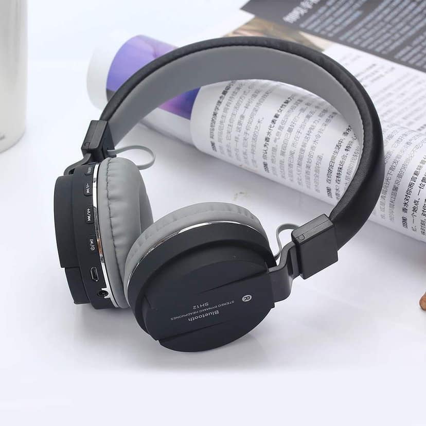 Ekdant Wireless Headset SH12 Wireless Bluetooth Headphone With FM And SD Card Slot Best Quality view 3