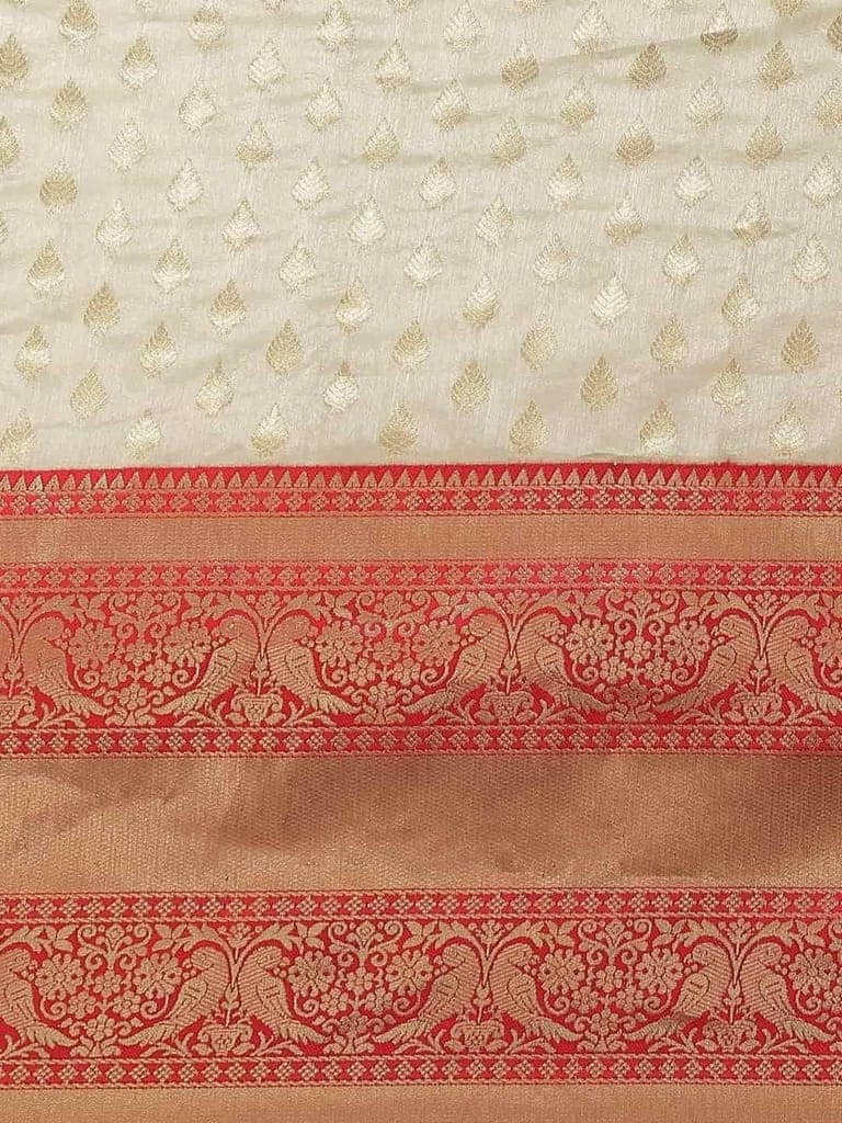 Women's Banarasi Art Silk Saree With Unstiched Blouse Piece view 3