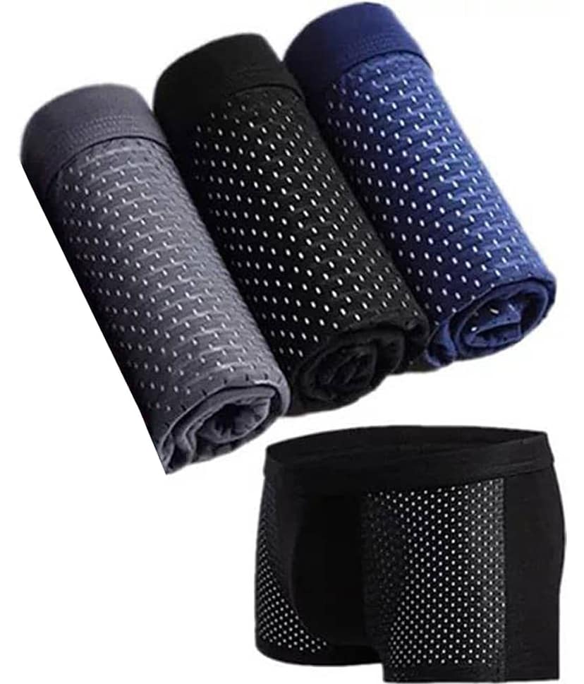 men dot print briefs Pack of 3 Lycra Trunks For Men's ( Multicolor )