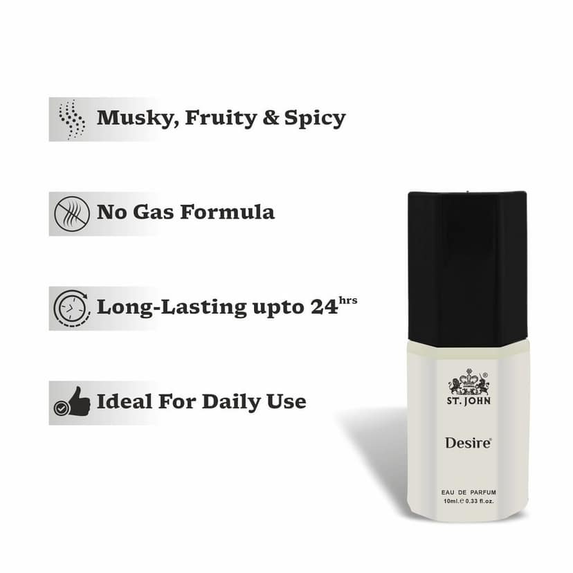 ST.JOHN Desire Long Lasting Perfume 10ml (Pack of 12) view 4