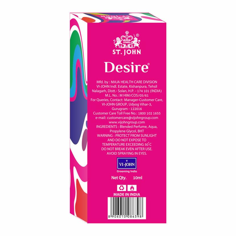 ST.JOHN Desire Long Lasting Perfume 10ml (Pack of 12) view 5